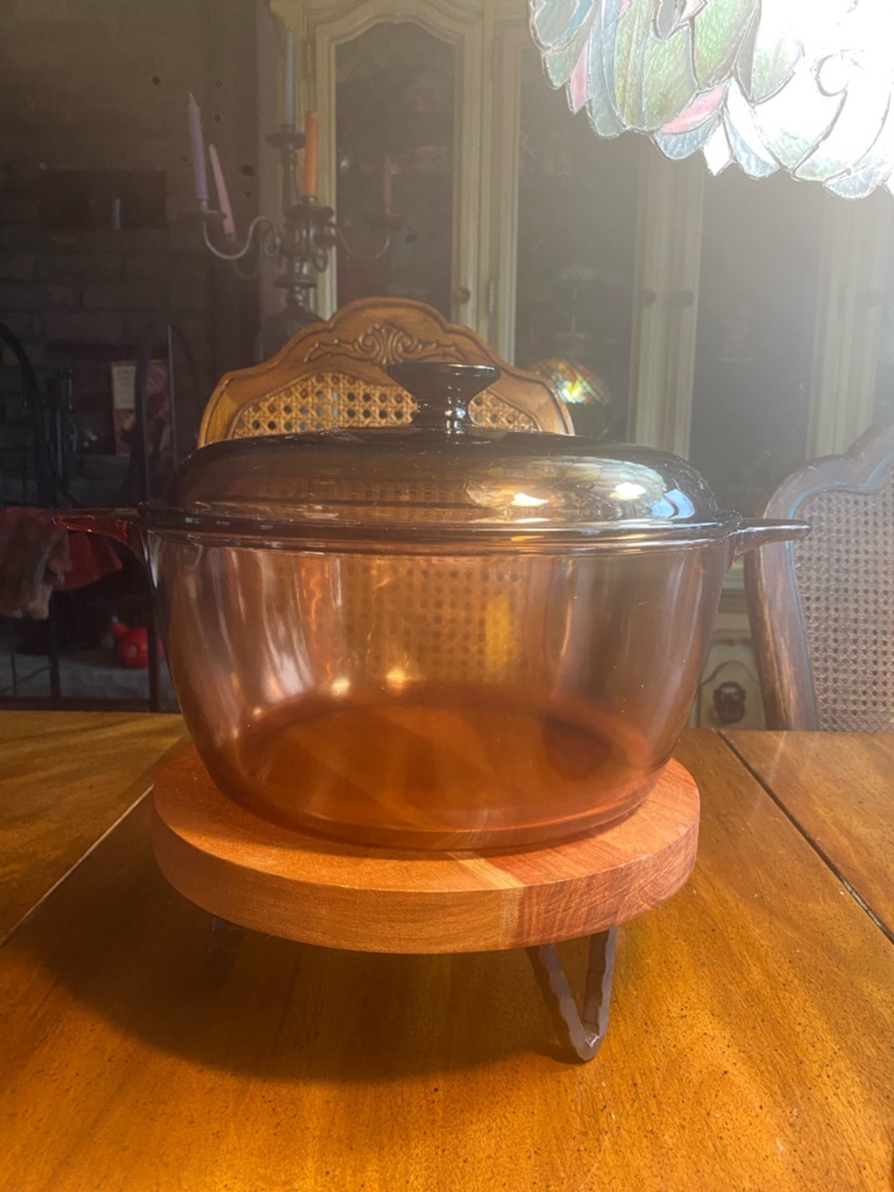 Corning Visions 4.5 Amber Glass Stock Pot - Picture 10 of 10